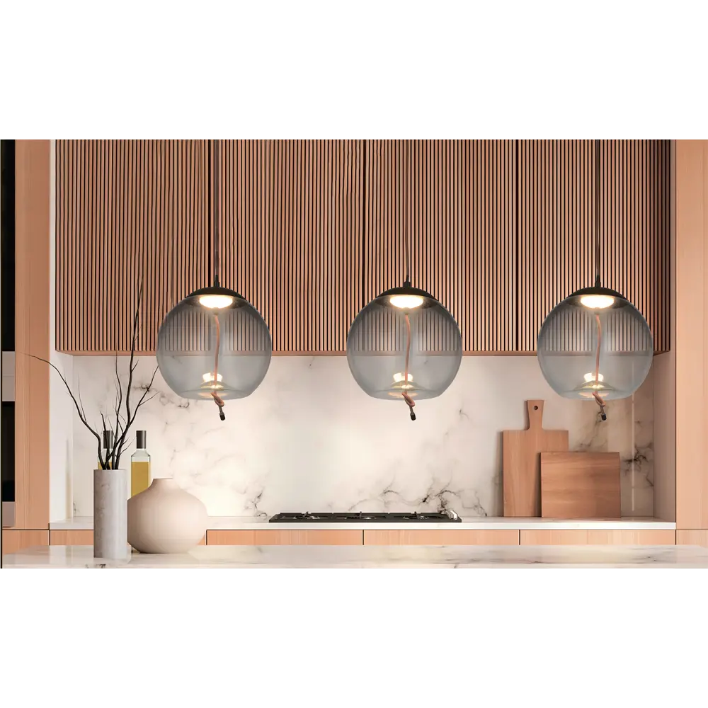 Подвесной светильник Kreaforta Dubawnt с дымчатым стеклом 12 Вт 89386802 STLM-1573478 - Вид №11