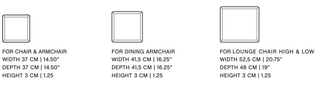 Напольная ткань квадратная подушка для стула Hay Палисад ARCH-00085914 - Вид №1