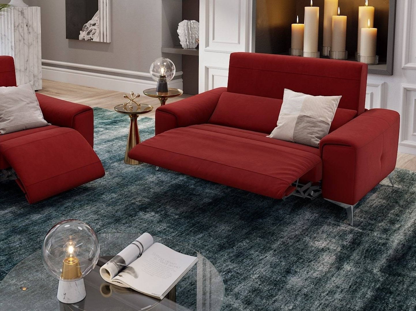 Тканевое кресло с подставкой для ног Sofanella красивая ARCH-00114638 - Вид №1