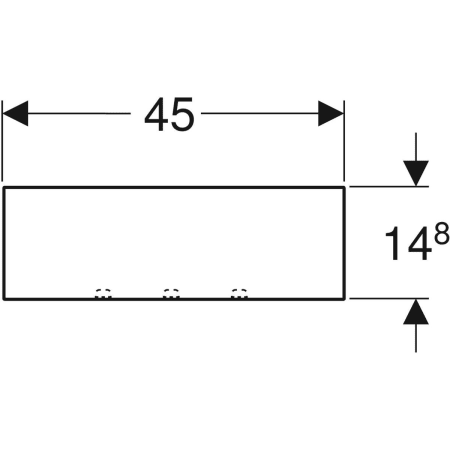 500.362.JK.1 Настенная полка Geberit Smyle Square Geberit  - Вид №3