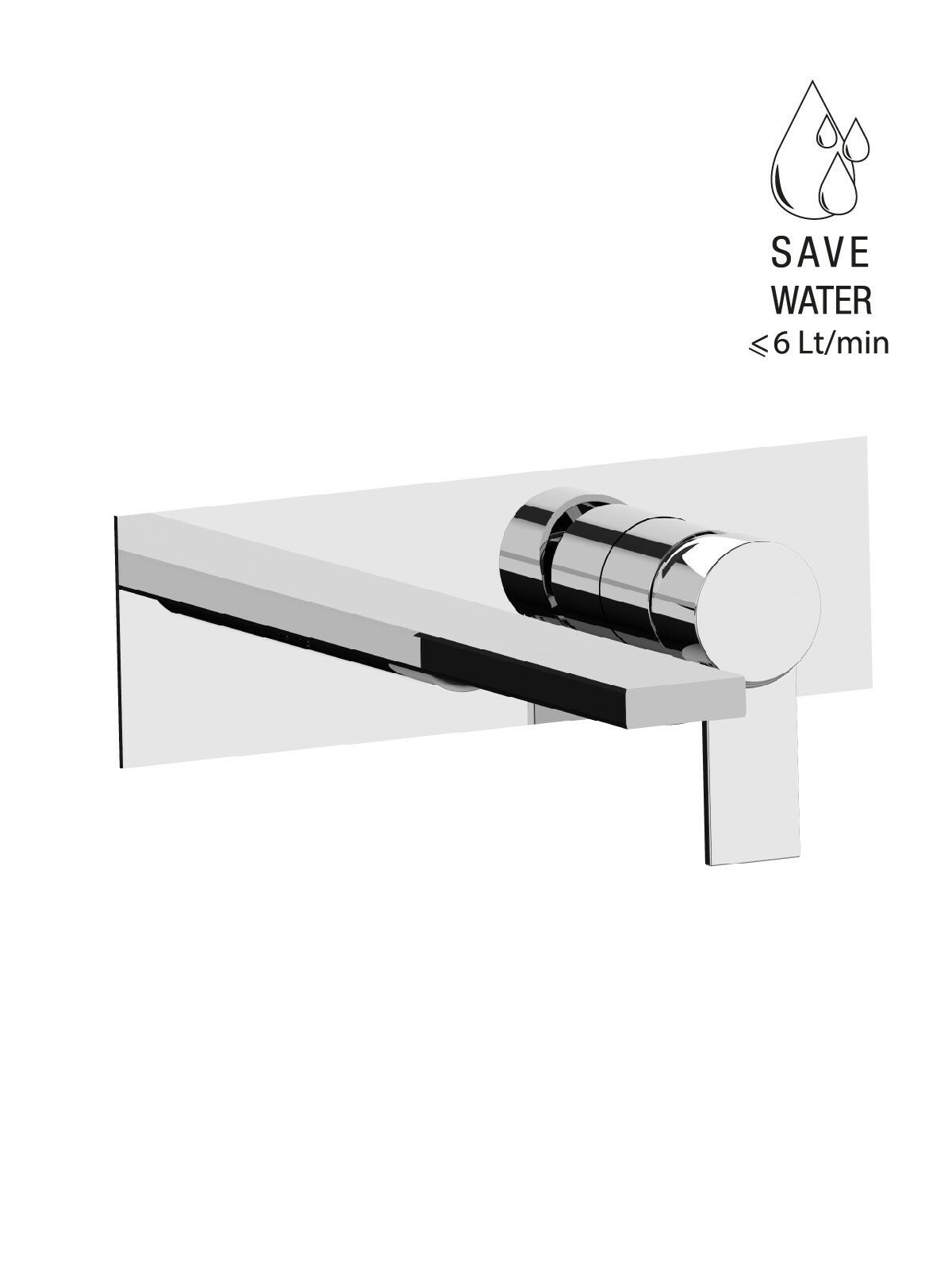 Однорычажный настенный смеситель для раковины Rubinetterie Frattini ARCH-00088028 - Вид №1