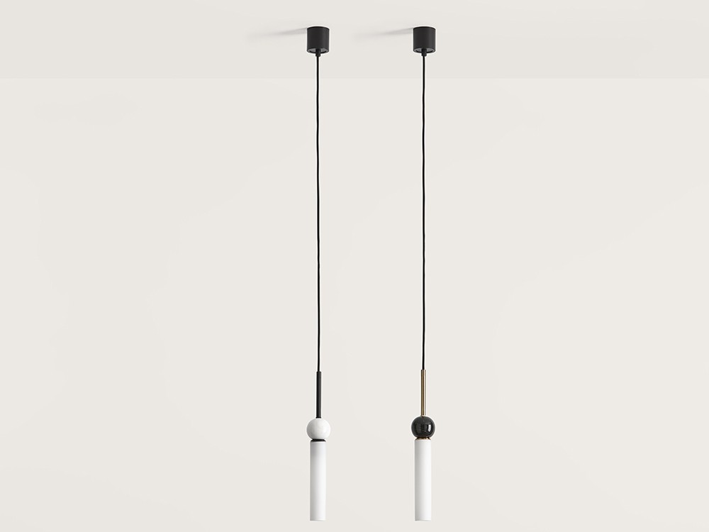 100991 Подвесной светильник черный - белый мрамор Aromas del Campo Delie  - Вид №3