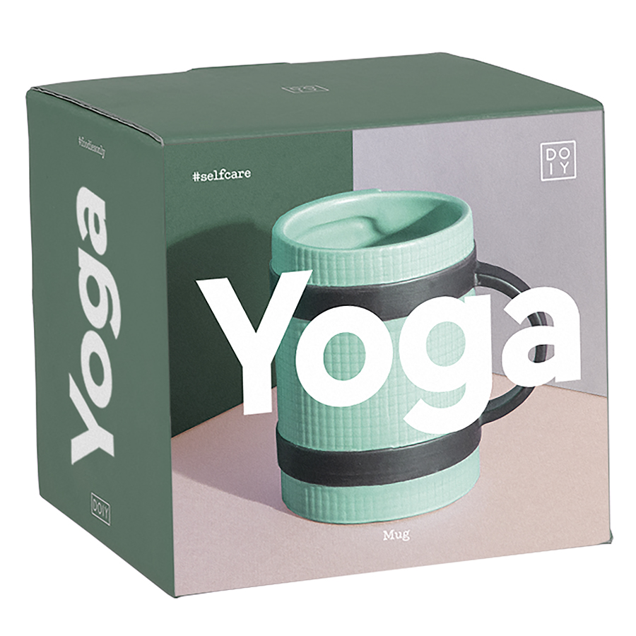 DYMUGYOGR Кружка yoga mug зеленая Doiy  - Вид №3