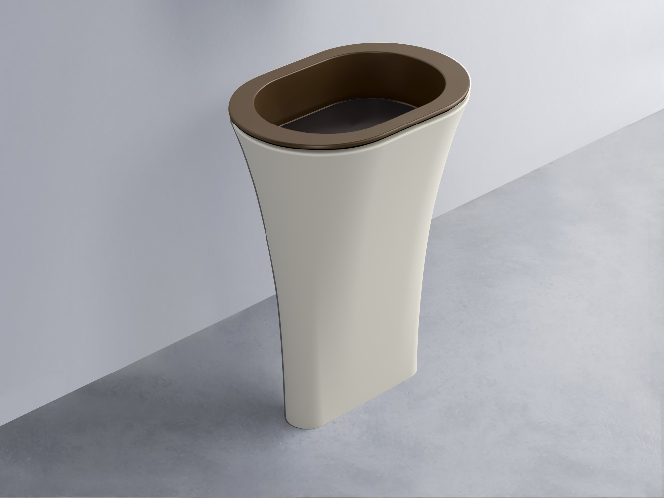 AMLA65-CA+AMPILO-LV+AMCOLO-TL Раковина Amedeo Ovale отдельностоящая cielo Enjoy + Amedeo Ceramica Cielo
