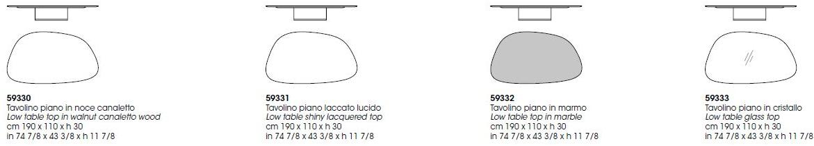Giorgetti Лакированный журнальный столик для гостиной Galet sun-id-1448830 - Вид №2