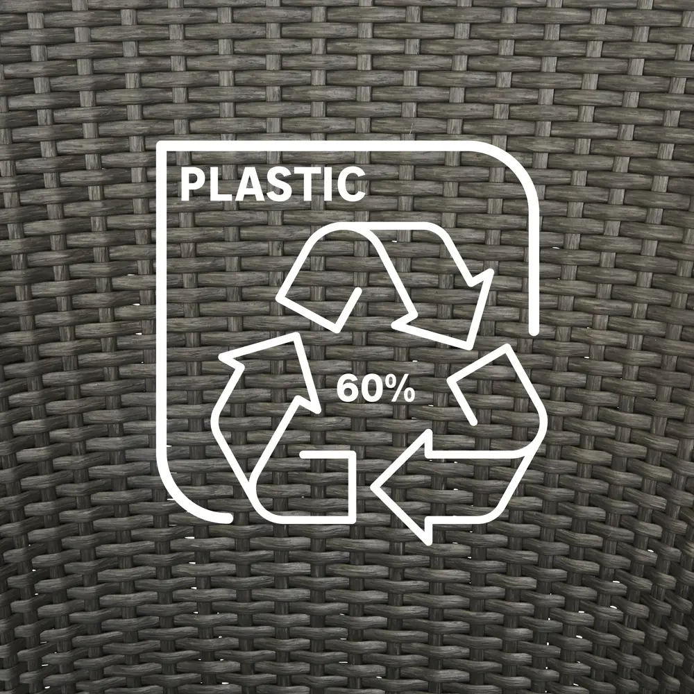 Стол садовый NATERIAL Noa Fix с переработанным пластиком и стеклянной столешницей 82509546 STLM-0028911 - Вид №8