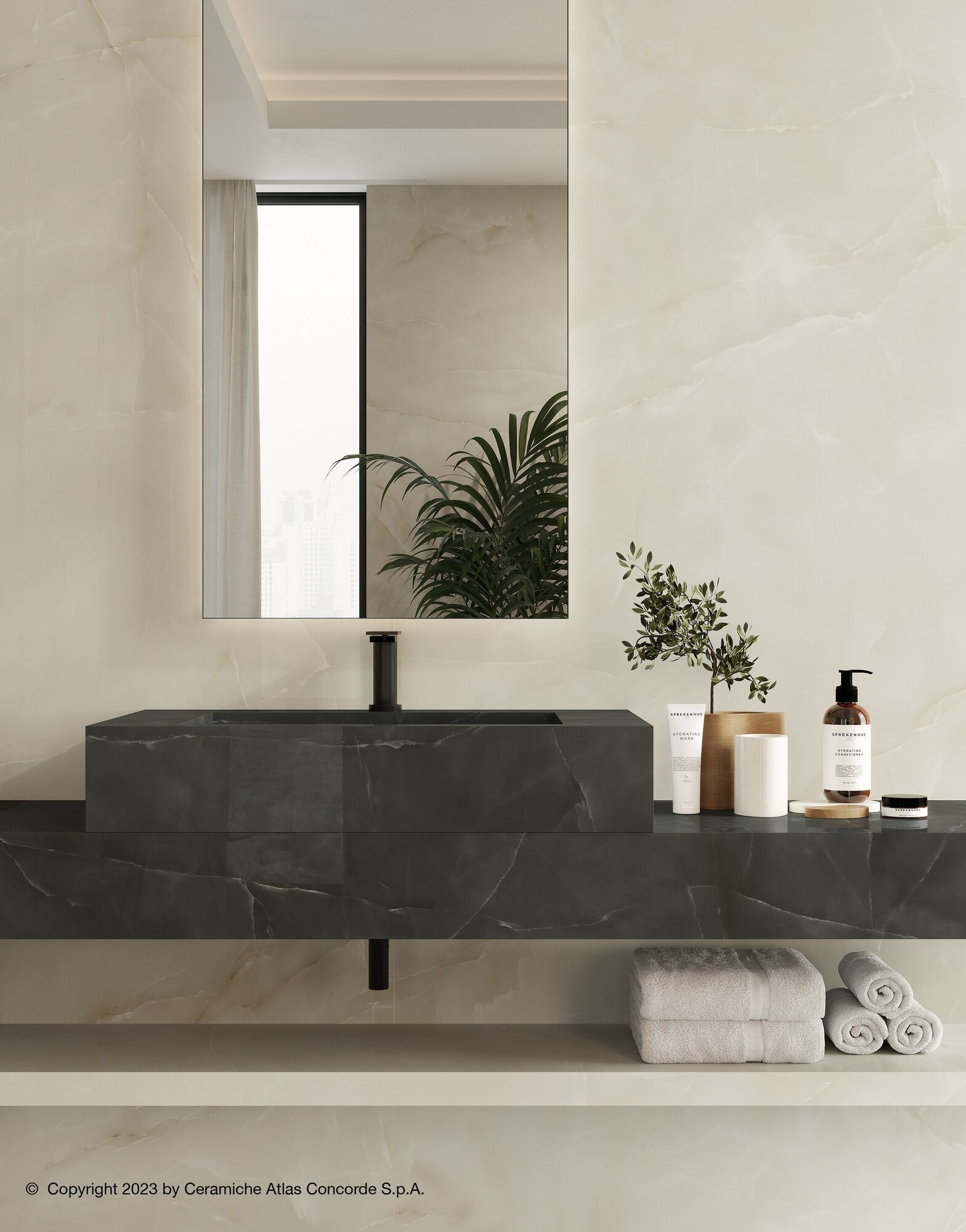 Напольное / керамогранит с эффектом оникса Atlas Concorde Marvel Onyx ARCH-00100320 - Вид №50