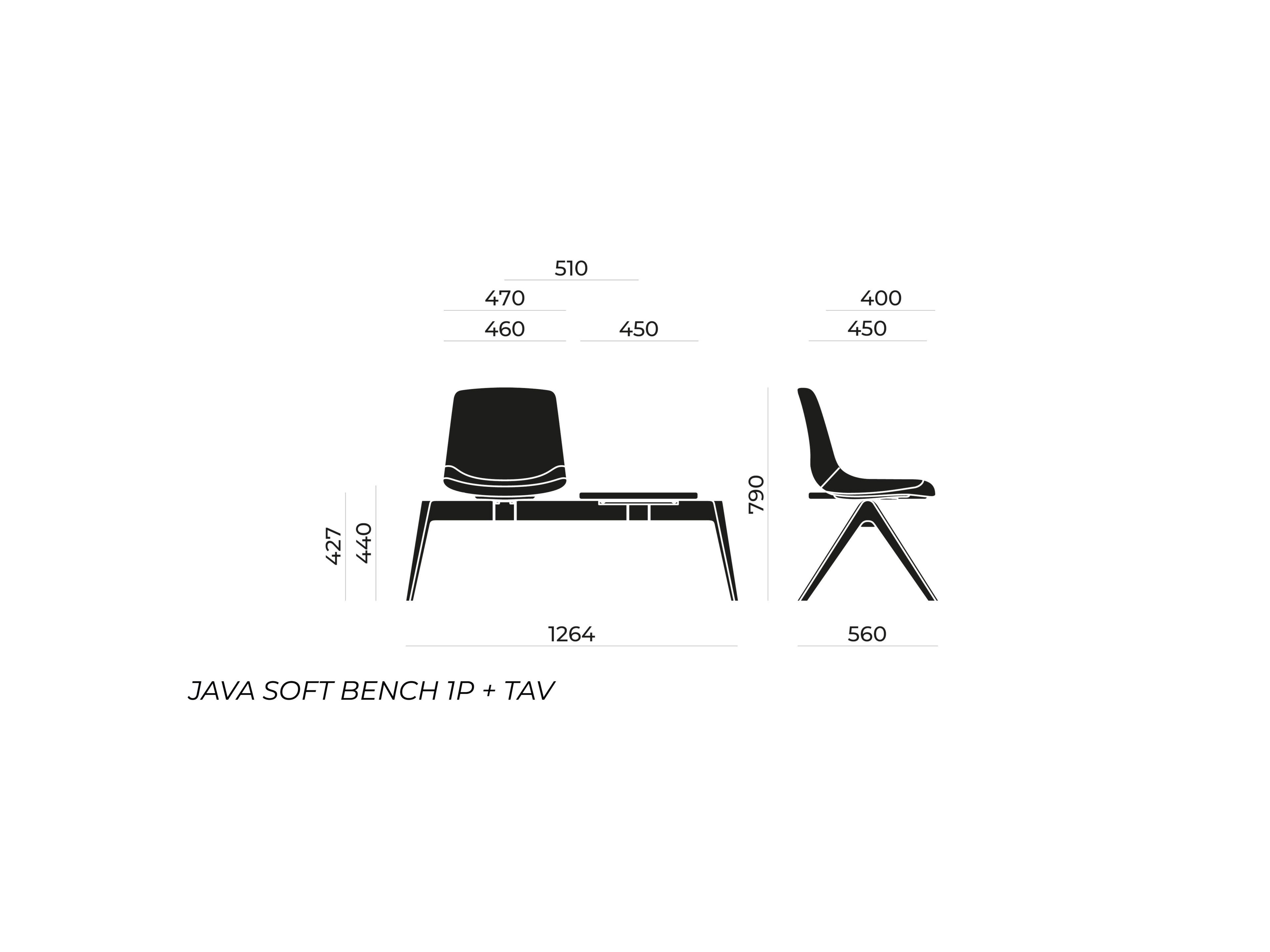 Сидя на полу бар Nahu Java Soft Bench ARCH-00113015 - Вид №2