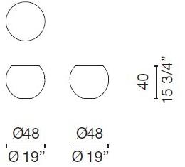 Cappellini Круглый журнальный столик из стекловолокна и смолы  Bg_1  - Вид №22