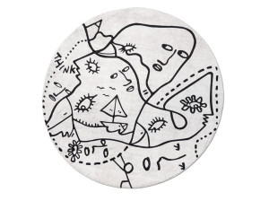 Ткань круглый ковер