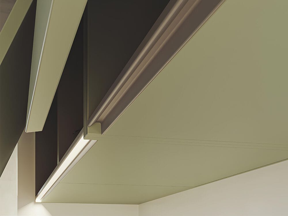 Неосвещенный профиль для настенного шкафа Metalarredo KORA ARCH-00099206