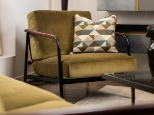 Duvivier Canapés Кресло из ткани со съемным чехлом с подлокотниками Josephine Joseeg11, joseig11