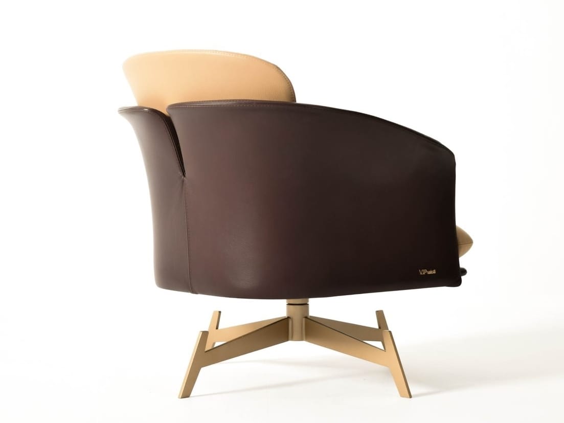 Спицевое кожаное кресло с подлокотниками ABLE Амур ARCH-00033102 - Вид №3