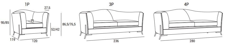 Кресло capitonné из ткани Domingo Salotti Nefele ARCH-00116486 - Вид №11