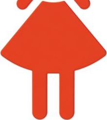 801.91.020 значок женщина HEWI Türzubehör  - Вид №13