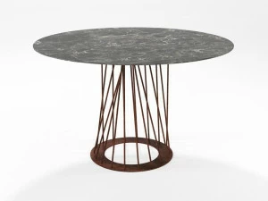 Barel Стол из прутьев высокого давления и цельного железа Sistema santiago