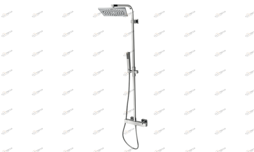 L30012 Душевая колонна CUBE 260 x 260 mm - Monocomando BOSSINI 