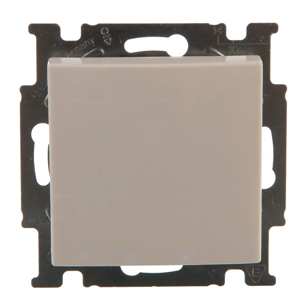 Выключатель встраиваемый ABB Basic 55 1 клавиша, цвет белый 13596288 STLM-2021087 Basic55