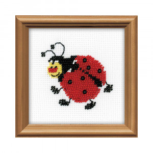 1108 Набор для вышивания Божья коровка 10 х 10 см RIOLIS Сотвори Сама