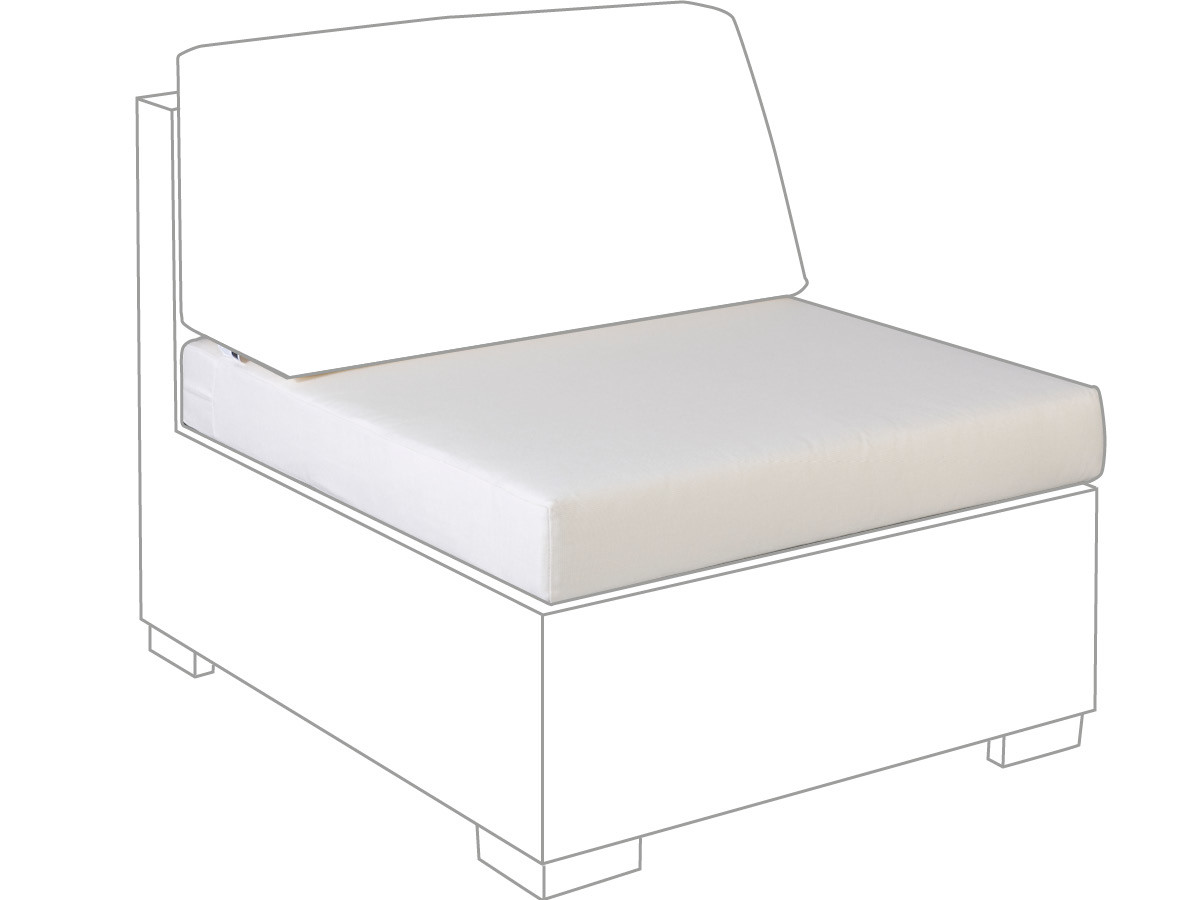 10.00.0561 Подушка сиденья центрального модуля Outdoor Sunbrella ecru Mbm LONG ISLAND