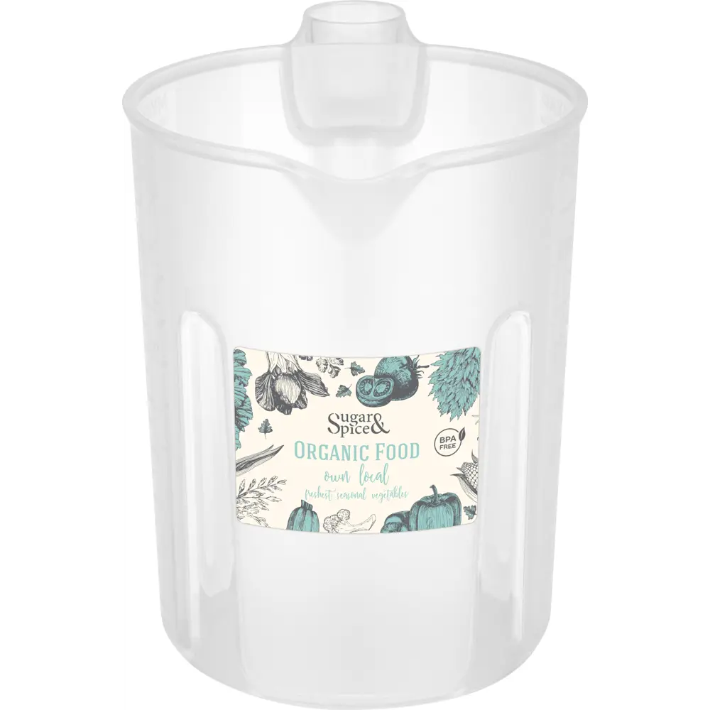 Кувшин мерный Organic Food 1.5л прозрачный SUGAR&SPICE STLM-2175582 - Вид №2