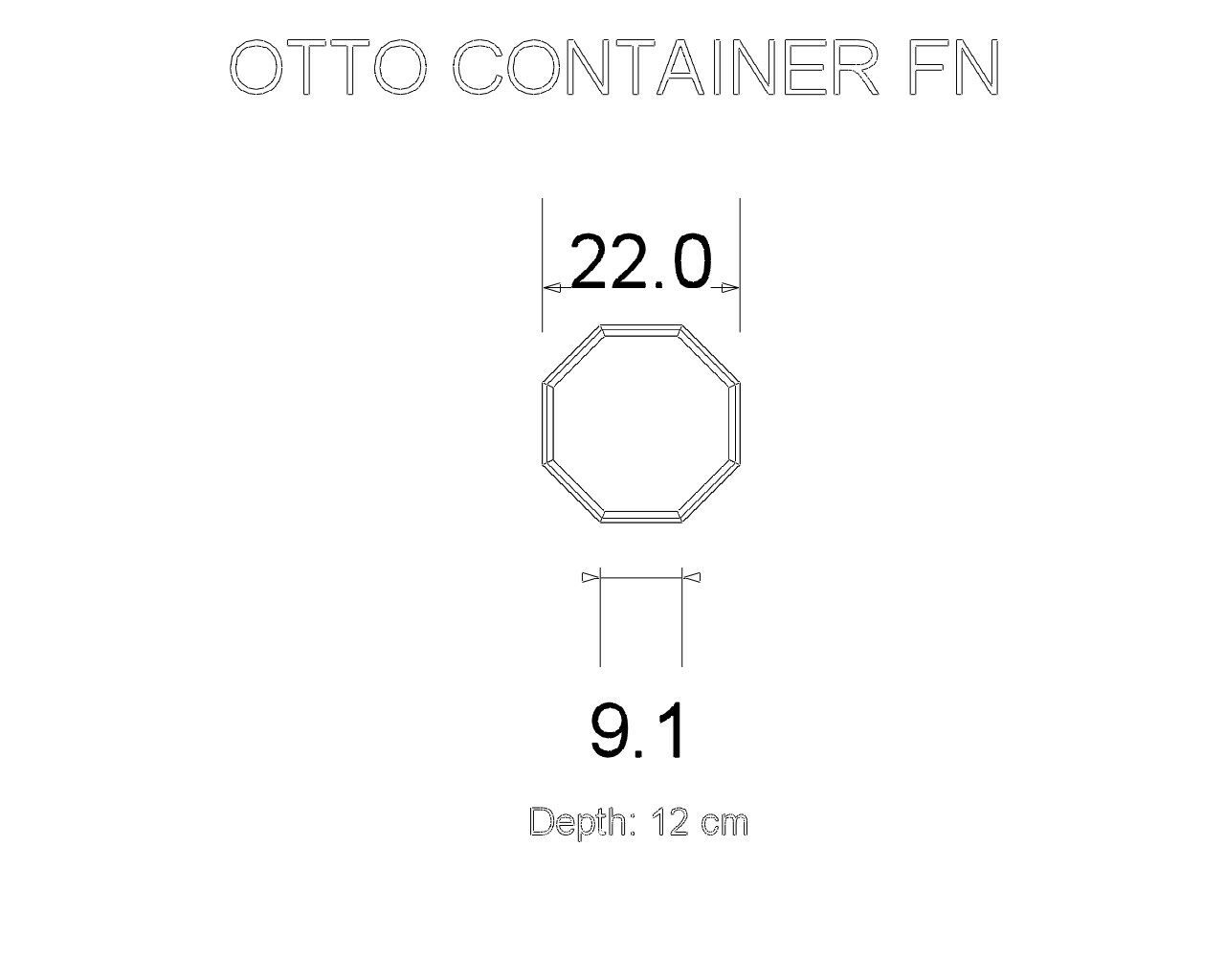 Контейнер из грецкого ореха и ясеня Deodara восемь ARCH-00093996 - Вид №11