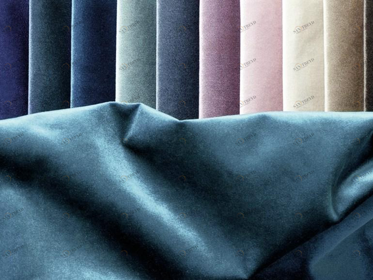 Élitis Однотонная бархатная обивочная ткань sun-id-1455188