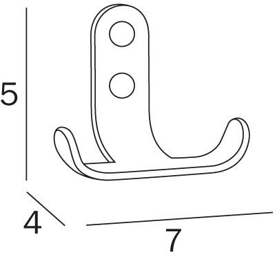 INDA® Металлический крючок для халата  A05430  - Вид №1