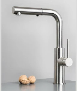 Super Inox Смеситель для кухни из нержавеющей стали, устанавливаемый на столешнице, с вытяжным душем Dylan 0010028x