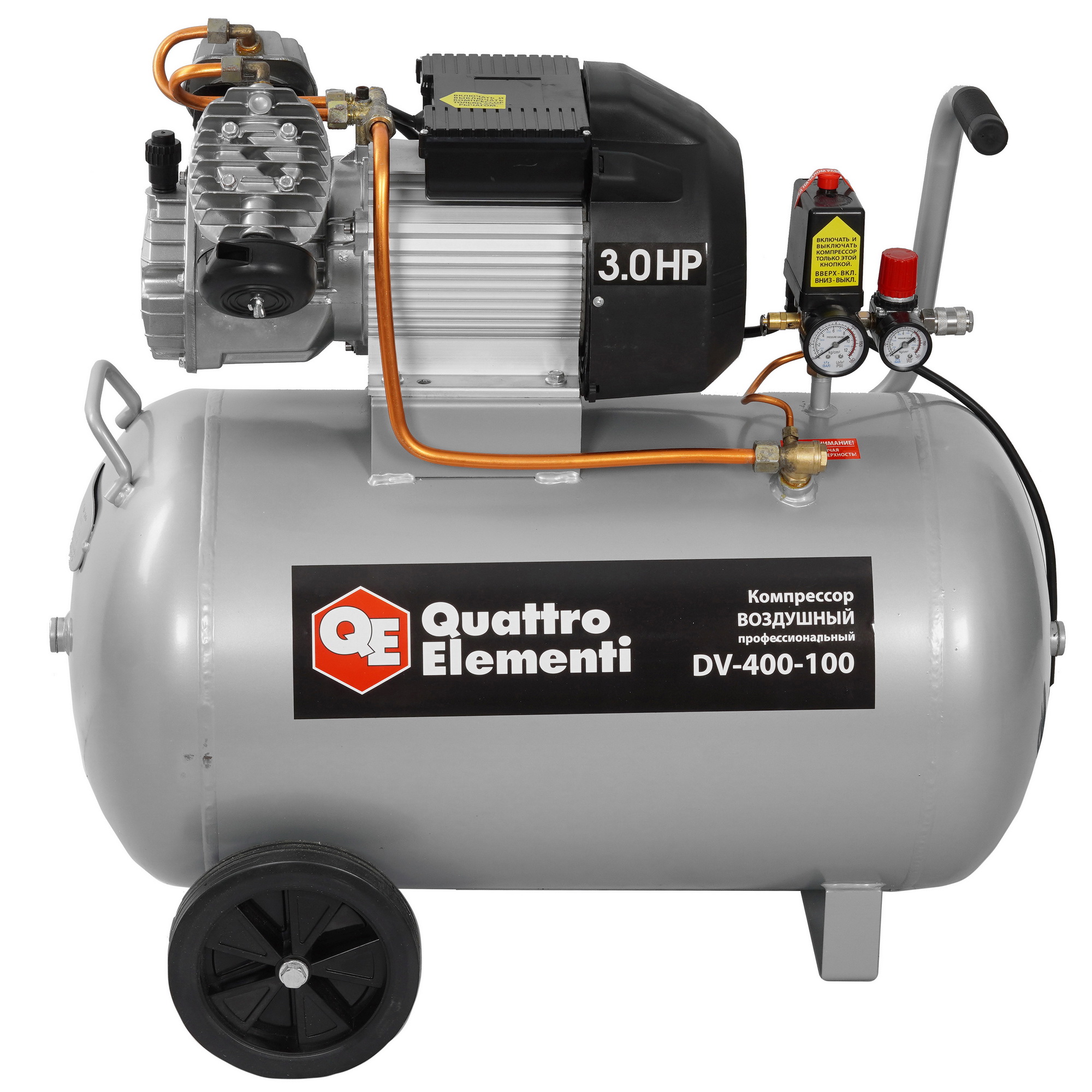 Компрессор поршневой масляный Quattro Elementi DV-400-100 1243198 STDN-0004463 - Вид №3