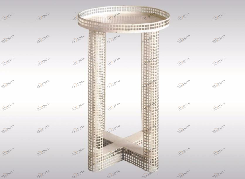 Woka Lamps Vienna Журнальный столик из лакированной стали круглый sun-id-1507585