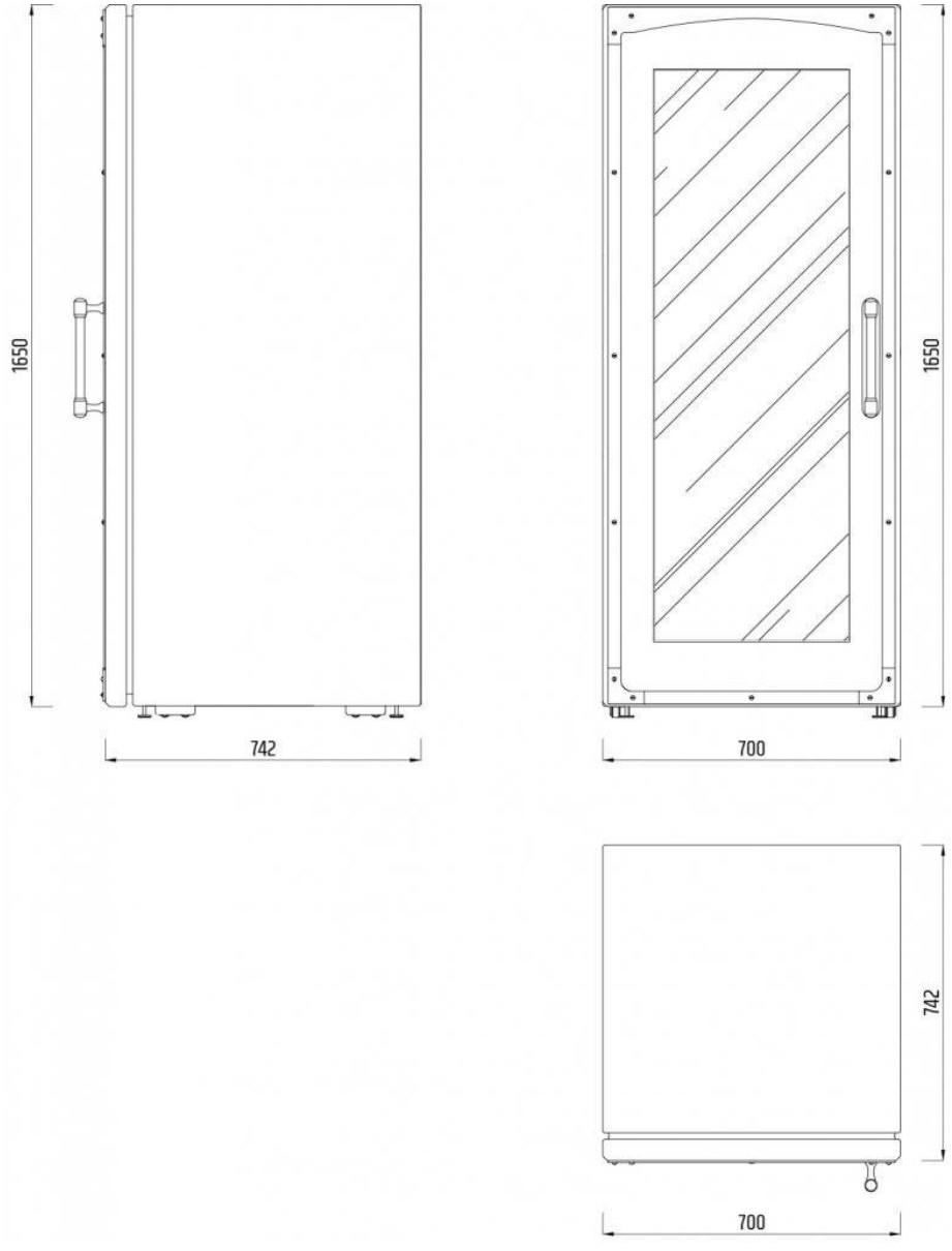 Officine Gullo Напольный вертикальный холодильник с подсветкой sun-id-1413333 - Вид №1