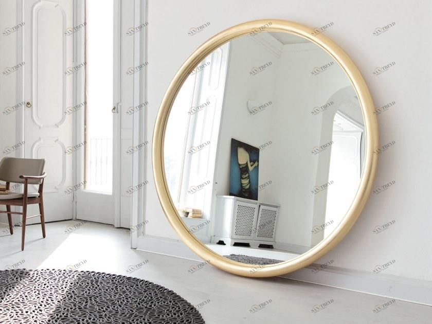 Porada Круглое зеркало в раме из сусального золота Iron sun-id-1511386