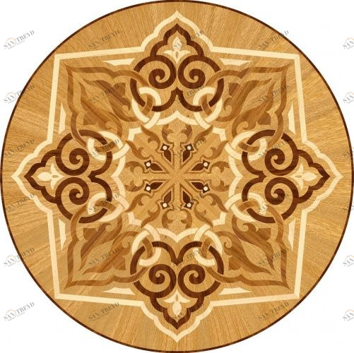 Художественный паркет Da Vinci Розетка 26-043 Дуб Любая на выбор (Гладкая) х1000Радиус мм 260090043