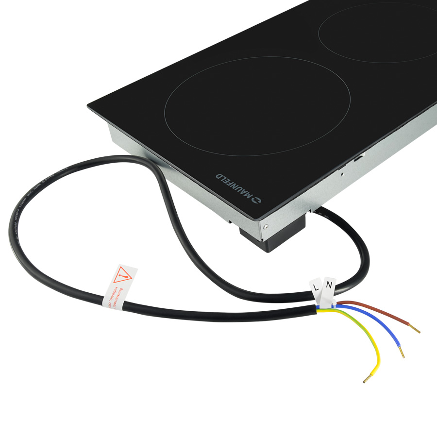 EVCE.292-BK Электрическая панель / домино, • тип: электрическая 30 см • тип установки: независимая • управление: фронтальное, сенсорное • нагревательный элемент: hi-light, 2шт • мощность конфорок, вт: 1800, 1200 • макс, потреб, мощность, вт: 3000 • матери Santreyd  - Вид №5