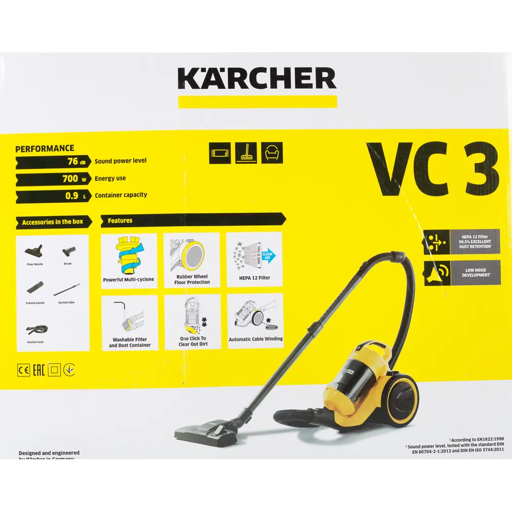 Пылесос Karcher VC 3 700 Вт 0.9 л STLM-2176648 - Вид №8