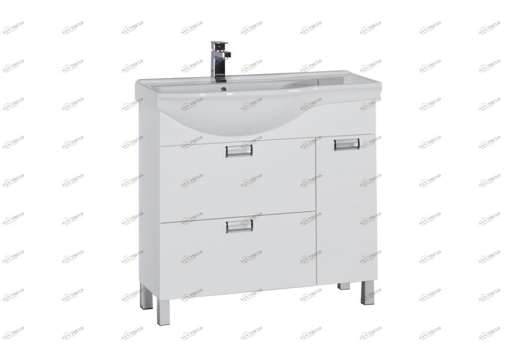 Тумба под раковину Aquanet Сити 90 L белый sun-id-271852