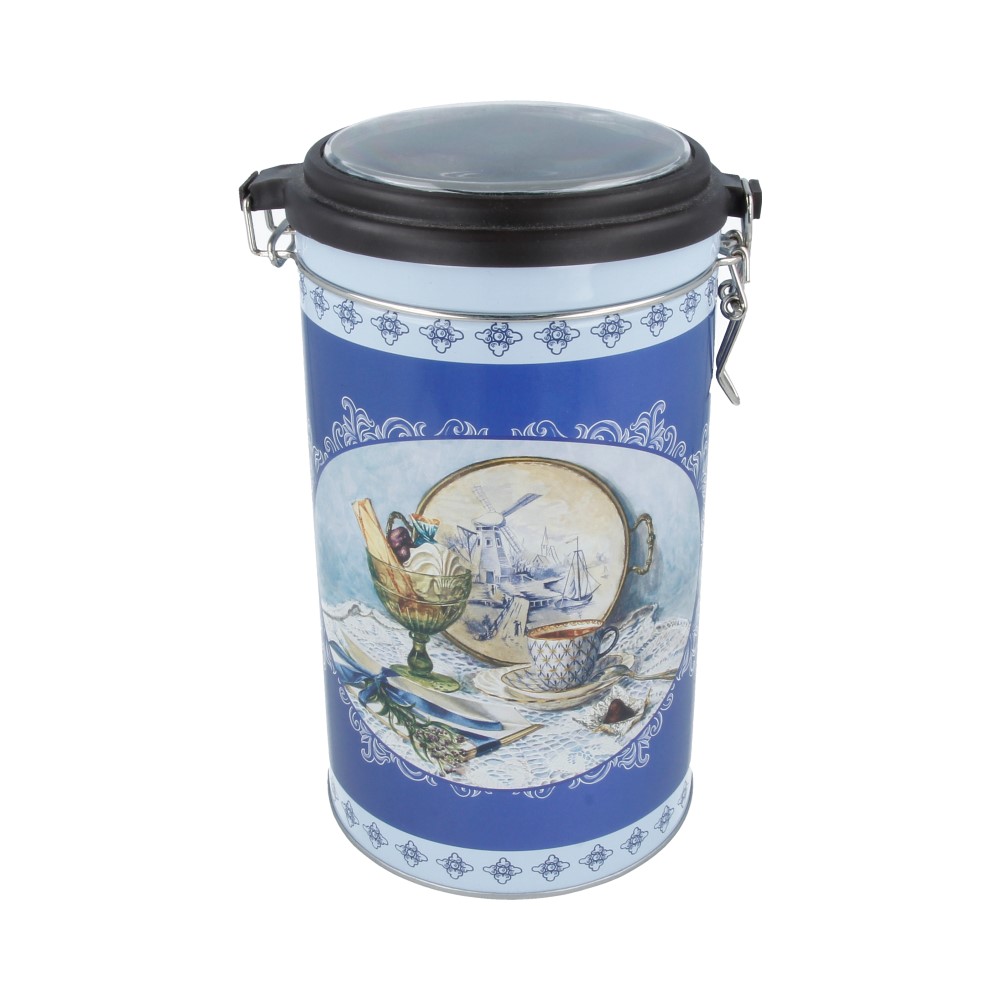 37636 Емкость для сыпучих продуктов 02 11 x 19 см "Синий натюрморт" Феникс-Презент 