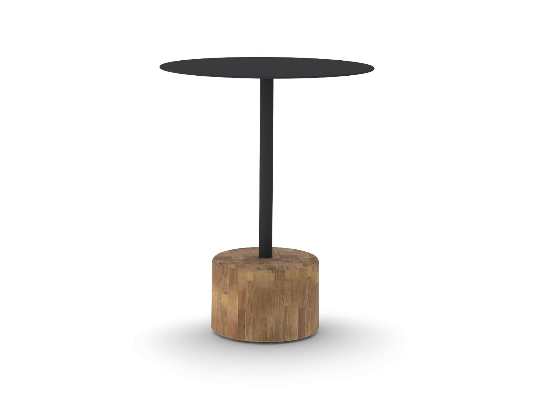 Круглый стол с алюминиевым верхом и тиковым или каменным основанием MAMAGREEN Glyph ARCH-00036153