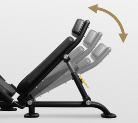 PL-1717 Bronze gym pl-1717 жим ногами по углом 45 градусов Bronze Gym Plate load  - Вид №6