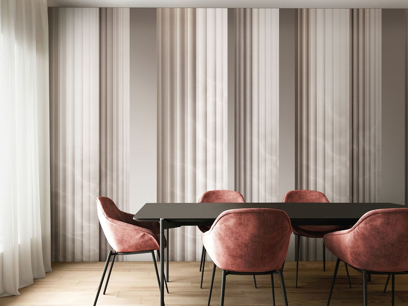 Классические обои ПВХ бесплатно, экологически чистые, моющиеся WallPepper DORICA ARCH-00089247