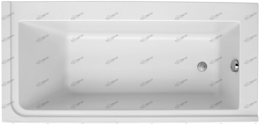 E6139R-00 Ванна правосторонняя 170 х 80 см для установки с каркасом Jacobdelafon FORMILIA JACOB DELAFON