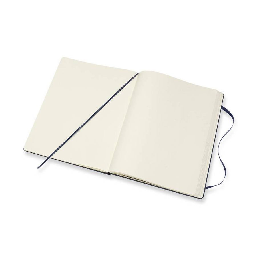 Блокнот Moleskine CLASSIC XLarge 190х250мм 192стр. нелинованный твердая обложка фиксирующая резинка 432257 - Вид №3
