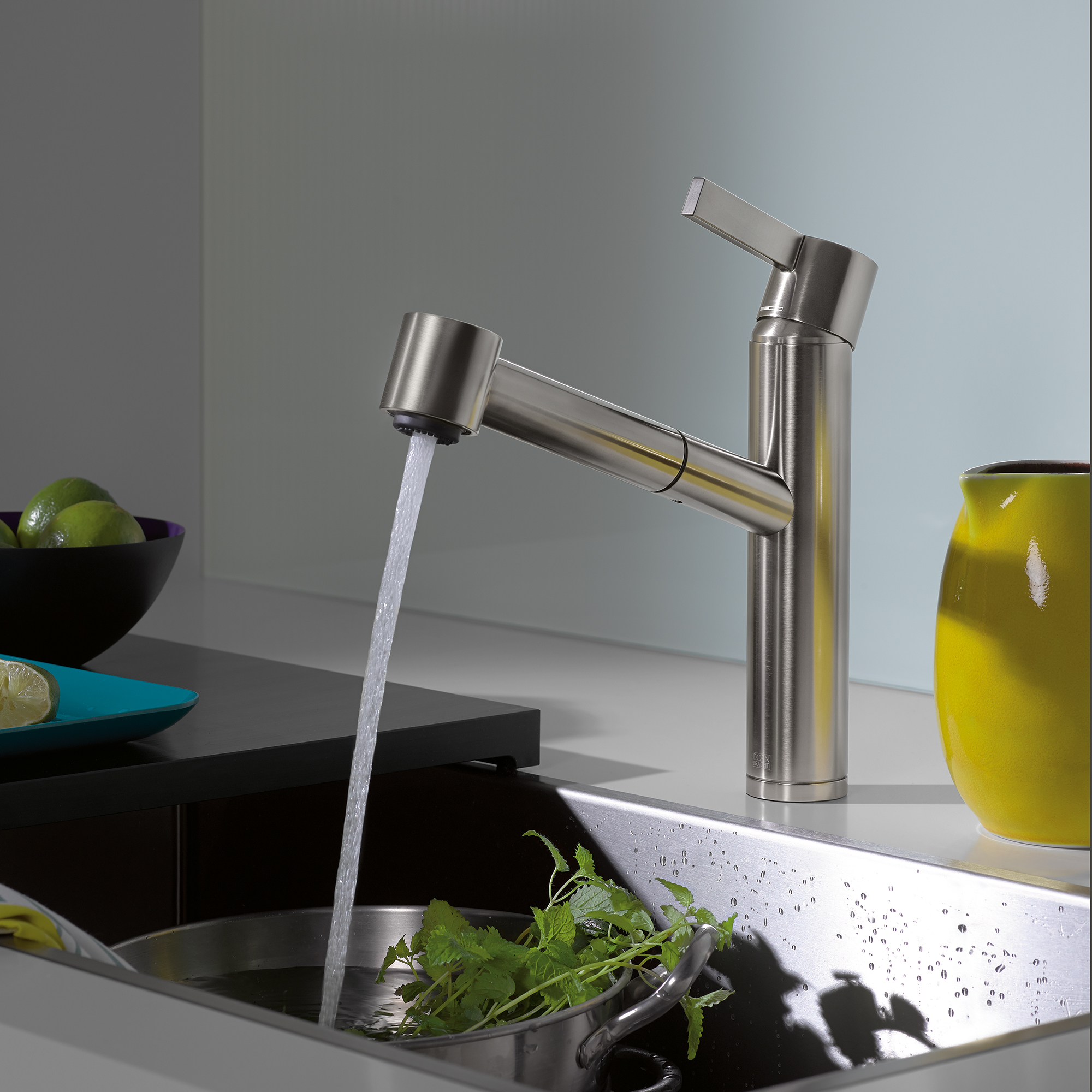 ENO Смеситель однорычажный, выдвижной, с функцией струи - Хром DornBracht 33875760-00 - Вид №1