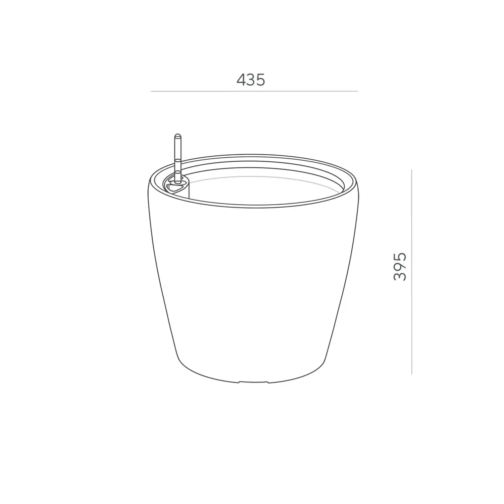 Кашпо Oladom Deluxe Ø43.5 h39.5 см v26 л пластик черный с автополивом 89446361 STLM-2052915 Santreyd - Вид №5
