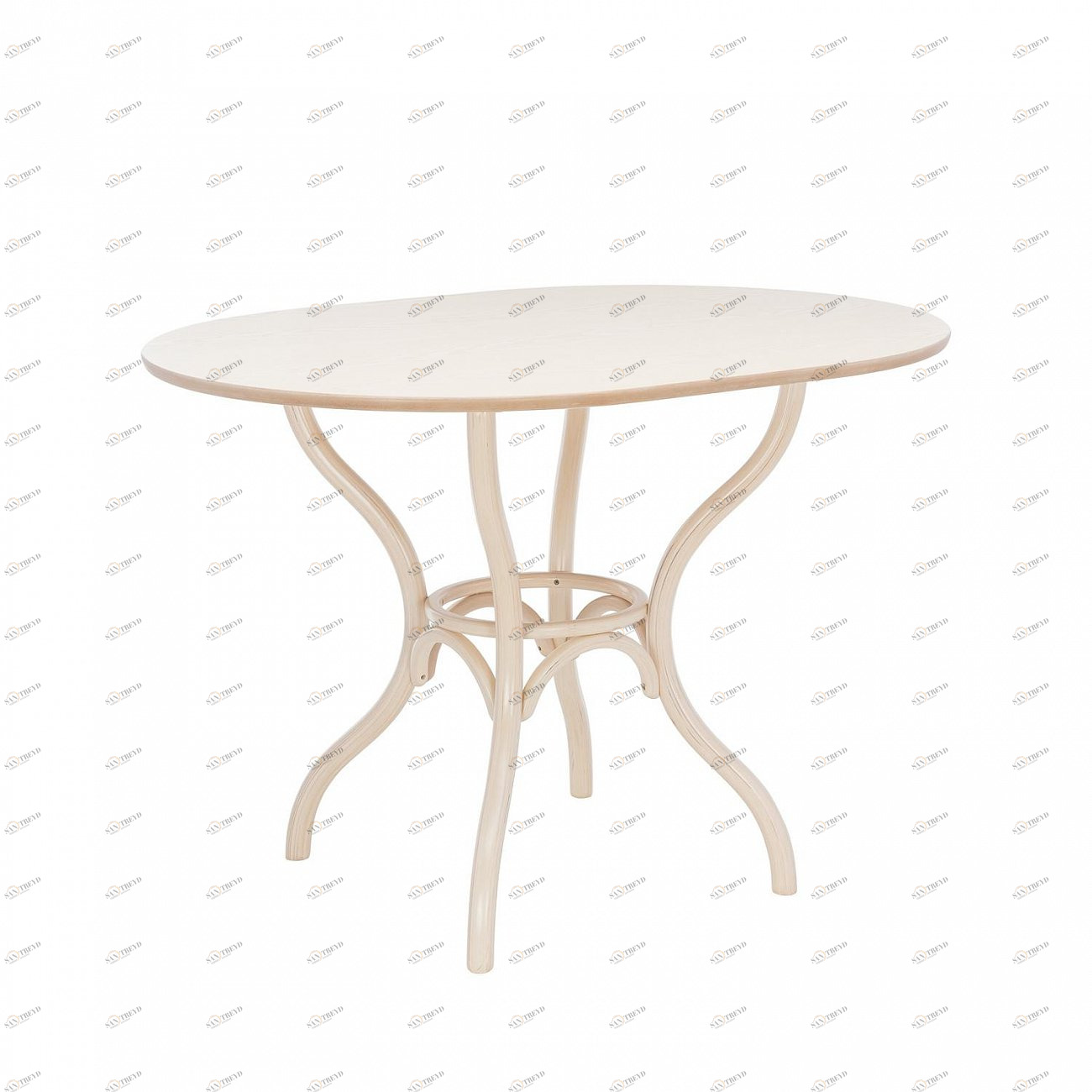 Обеденный стол овальный беленый дуб Leset Тор IMPEX  00-3967176 Беленый дуб;бежевый 