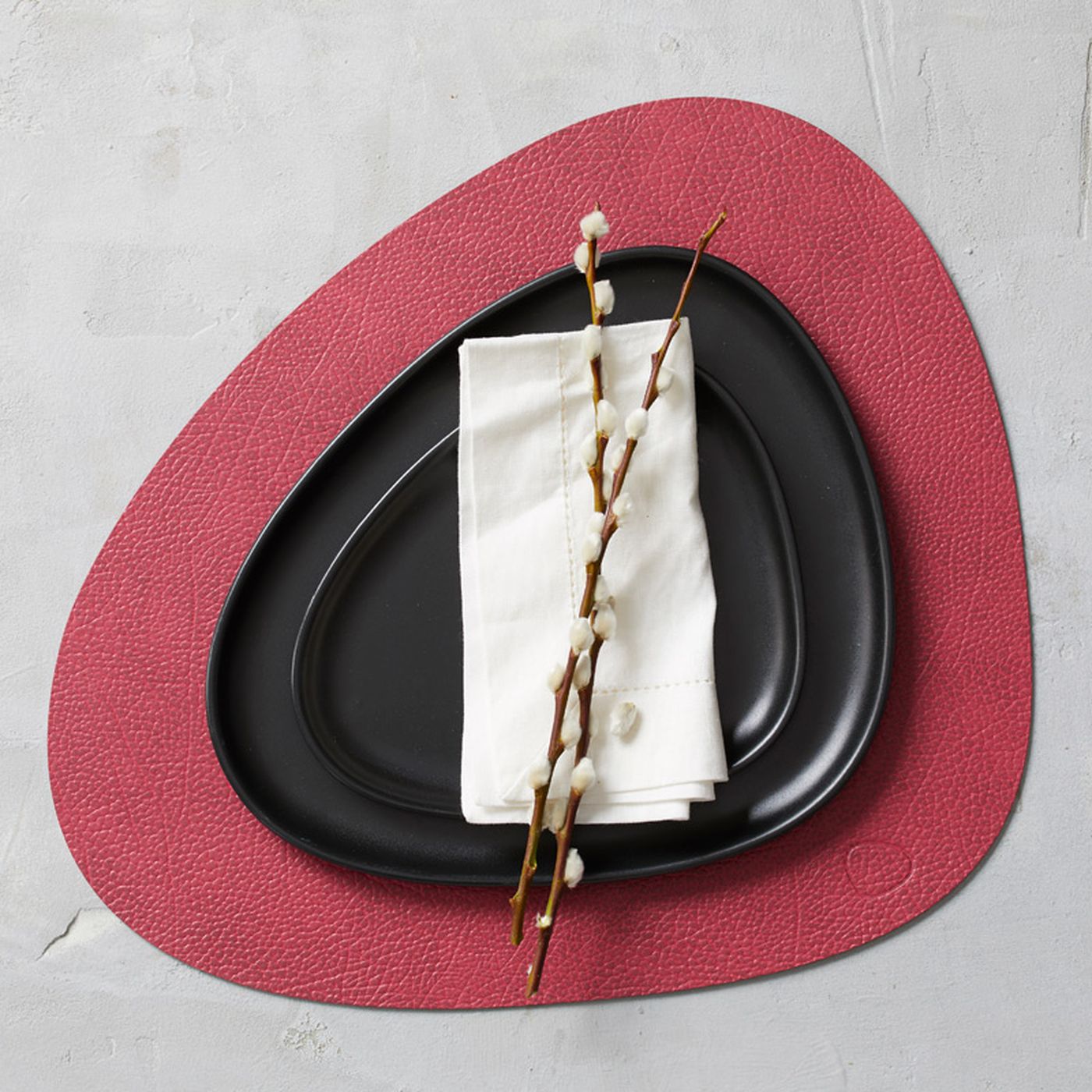 983571 HIPPO raspberry подстановочная салфетка фигурная 37х44 см, толщина 1,6мм;LIND DNA  - Вид №3