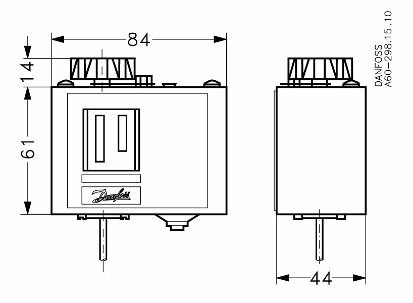 Danfoss KP — реле температуры для общепромышленного применения Реле температуры KP 81 060L112566  - Вид №9