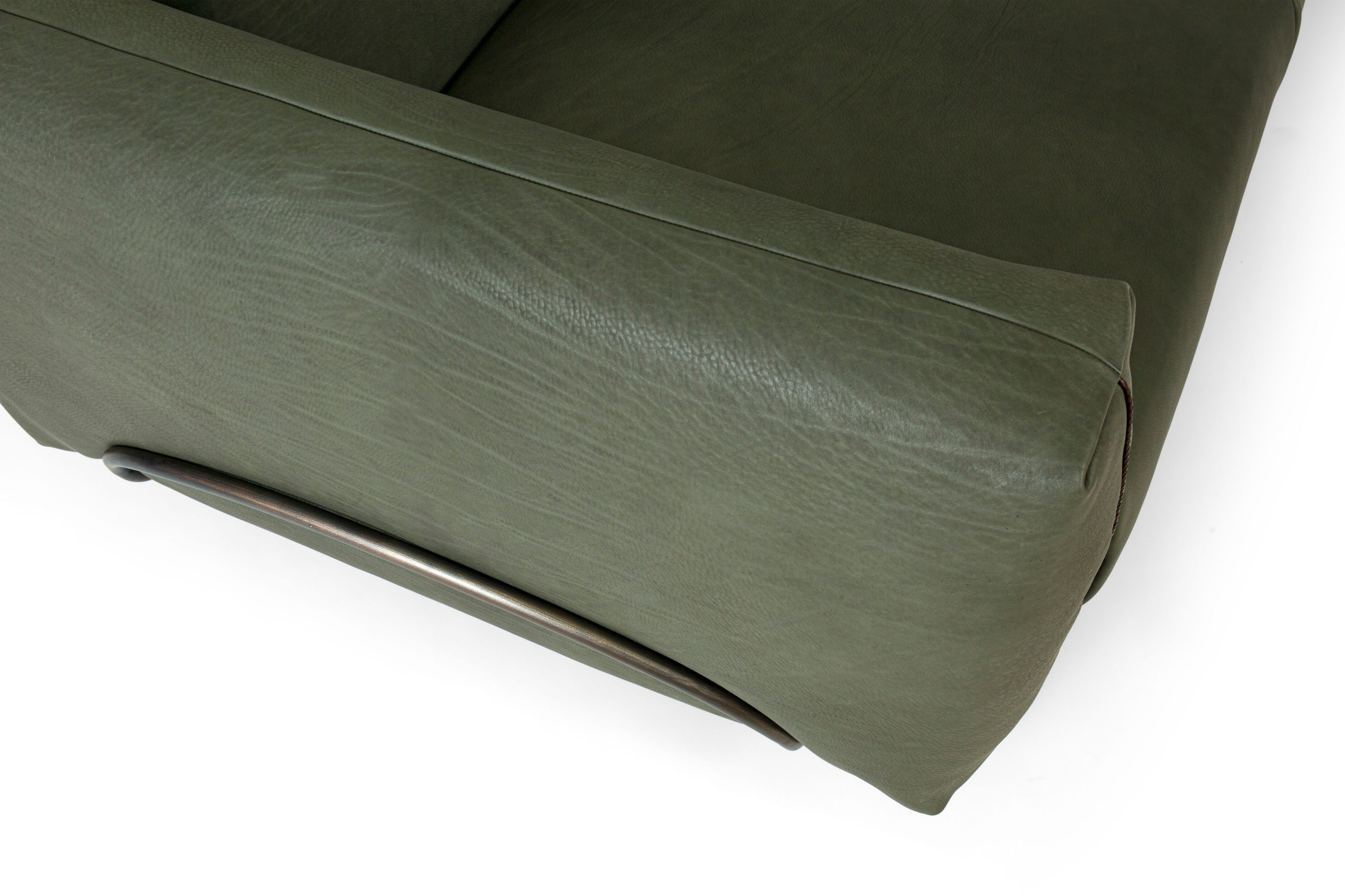 3-местный кожаный диван Borzalino ARCH-00131442 - Вид №3