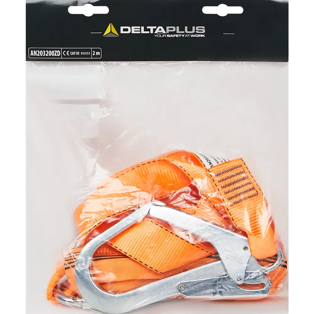 Строп ленточный DELTA PLUS с амортизатором и карабинами 2.0 м 87121051 STLM-1451611 - Вид №5